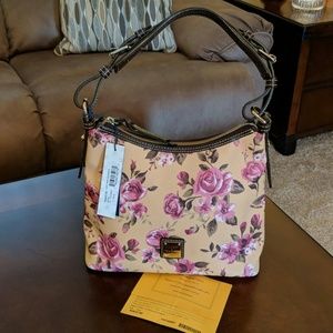 NWT Dooney & Bourke Cabbage Rose Hobo